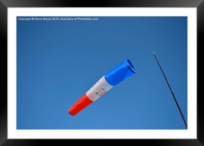  French Windsock Framed Mounted Print by Steve Moyle