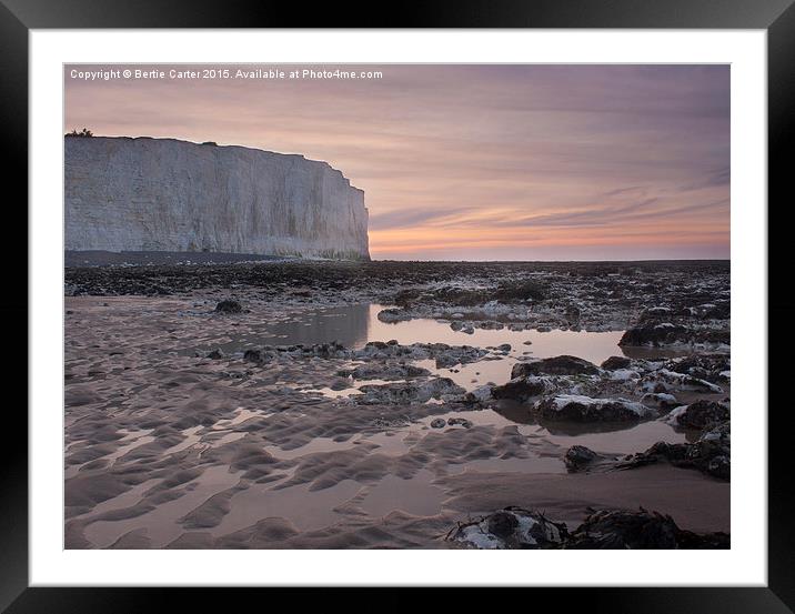Sussex Pink Dawn Framed Mounted Print by Bertie Carter