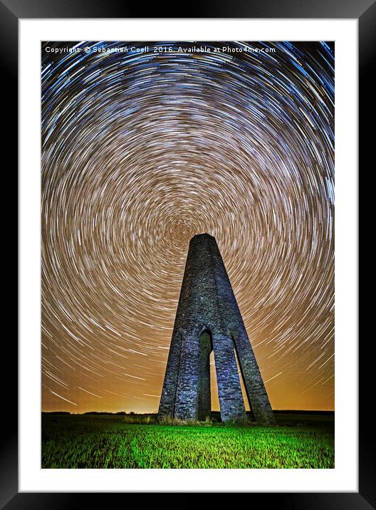 Time flies over the Daymark Framed Mounted Print by Sebastien Coell