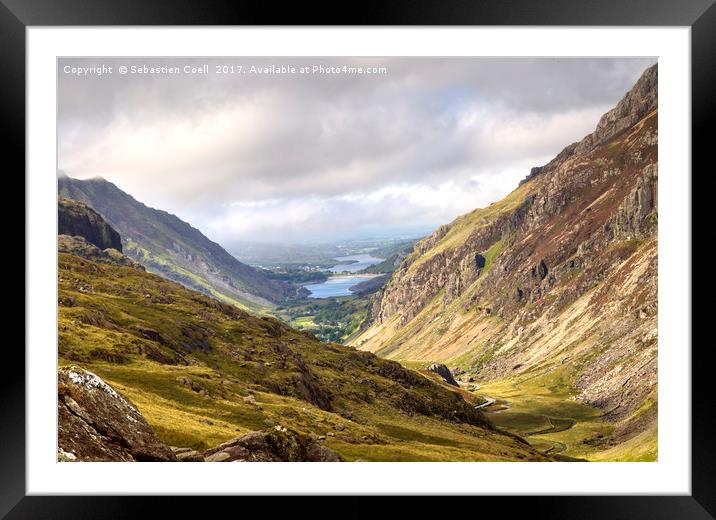 Snowdonia Pen y Pass Framed Mounted Print by Sebastien Coell