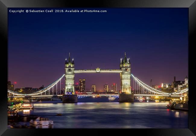 Tower Bridge.. Framed Print by Sebastien Coell