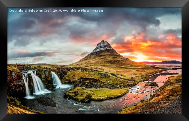 Kirkjufell.. Framed Print by Sebastien Coell