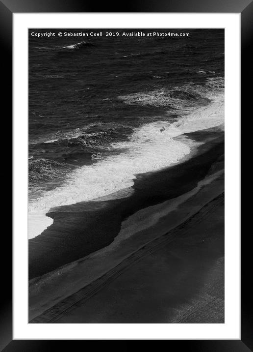 Stormy at Sea Framed Mounted Print by Sebastien Coell