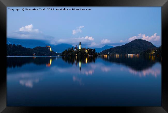 Lake Bled slovenia photo Framed Print by Sebastien Coell
