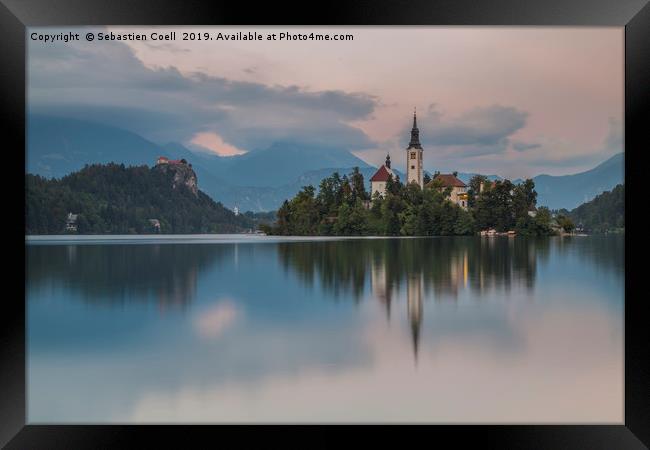 Lake Bled slovenia photo Framed Print by Sebastien Coell