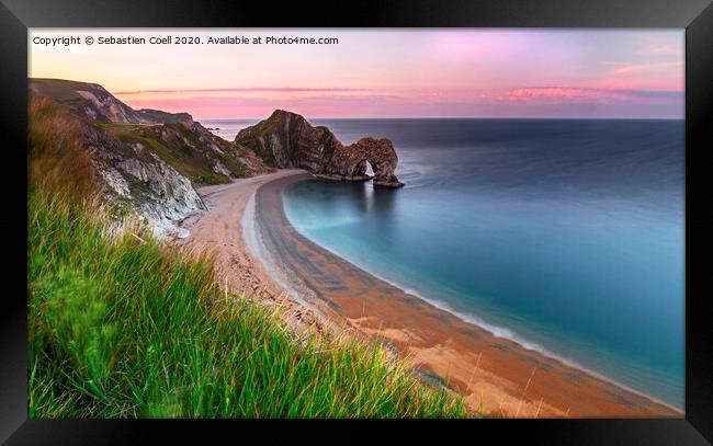 Durdle Door Framed Print by Sebastien Coell