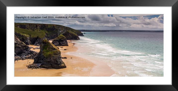 Bedruthen Steps  Framed Mounted Print by Sebastien Coell