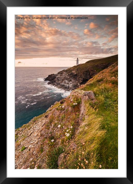 Trevose Head Lighthouse Framed Mounted Print by Sebastien Coell