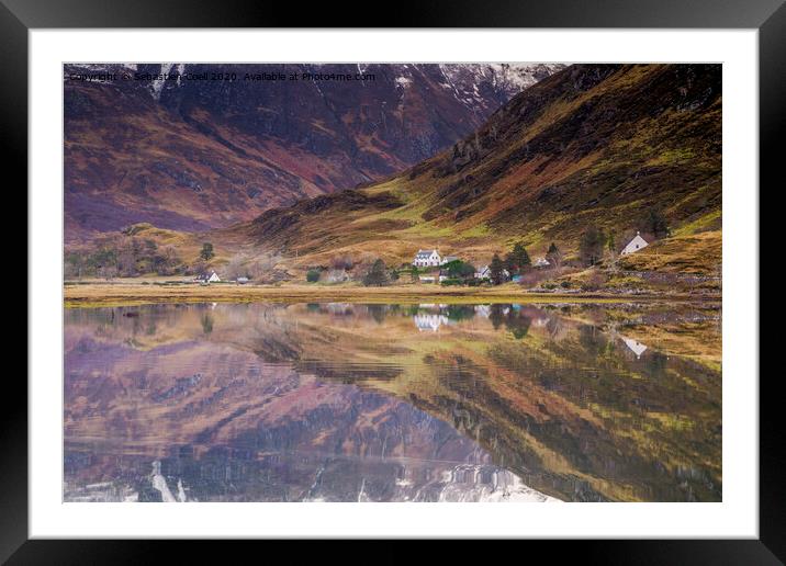 Scotland Loch Reflections, Framed Mounted Print by Sebastien Coell