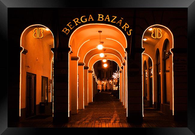 Berga Bazars Framed Print by Marja Konimäki