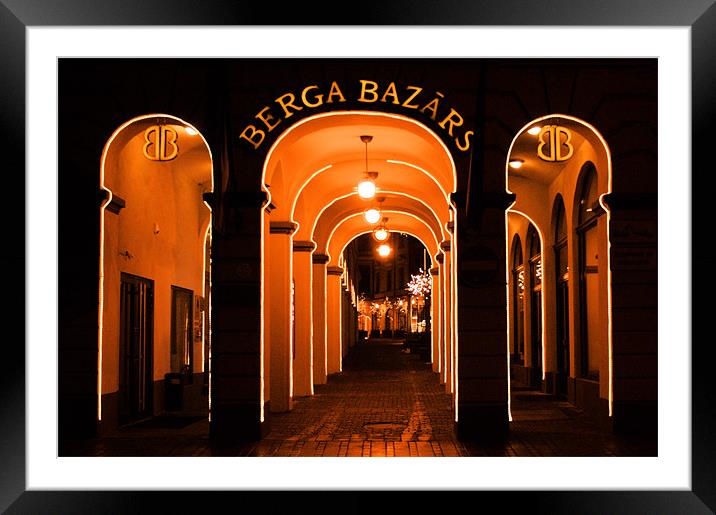 Berga Bazars Framed Mounted Print by Marja Konimäki