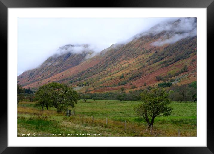 The Nevis Range Scottish Highlands Framed Mounted Print by Paul Chambers