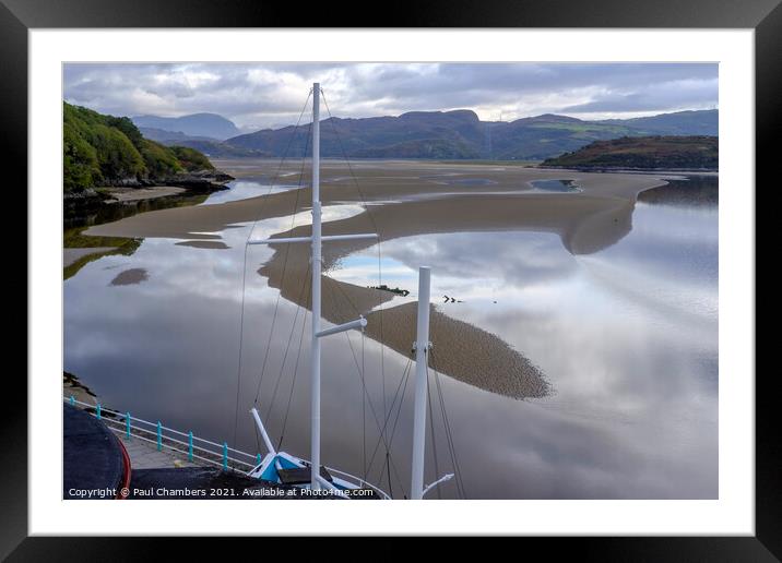 The Afon Dwyryd at Portmeirion North Wales.  Framed Mounted Print by Paul Chambers