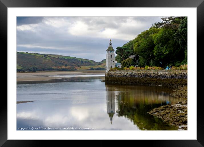 The Afon Dwyryd at Portmeirion North Wales.  Framed Mounted Print by Paul Chambers