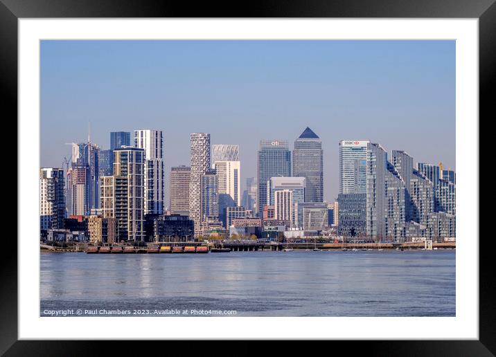Towering over Finance Framed Mounted Print by Paul Chambers