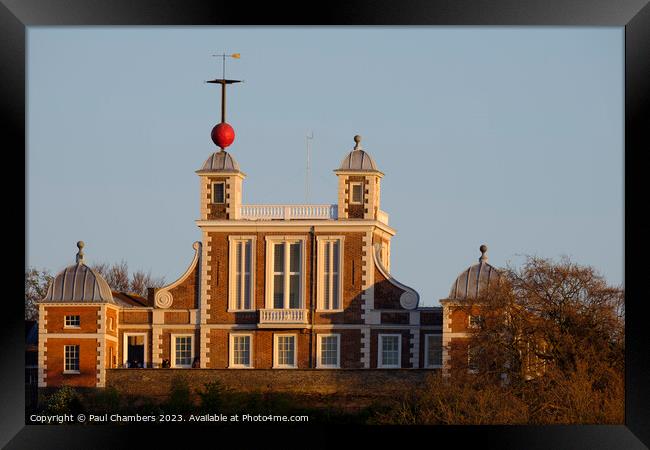 The Golden Hour at Royal Observatory Greenwich Framed Print by Paul Chambers