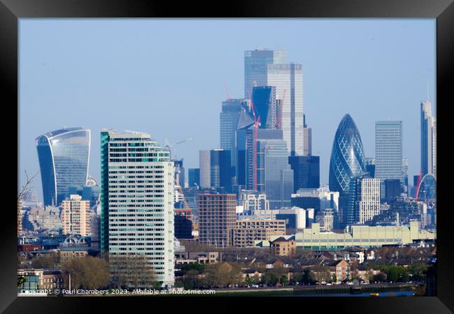 Majestic London Skyline Framed Print by Paul Chambers