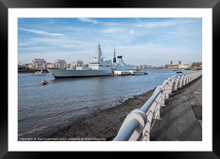 Majesty on the Thames Framed Mounted Print by Paul Chambers