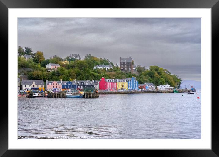 Vibrant Tobermory Framed Mounted Print by Paul Chambers