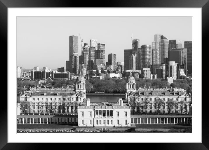 "A Timeless Encounter: University of Greenwich and Framed Mounted Print by Paul Chambers