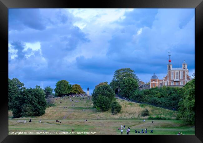 Greenwich Park Greater London Framed Print by Paul Chambers