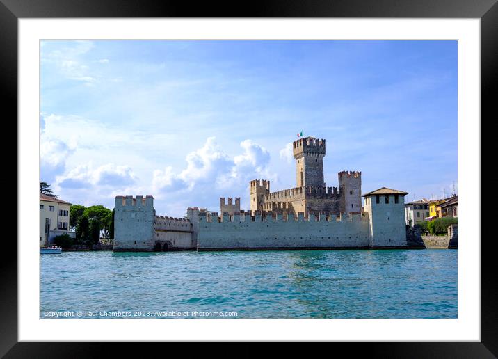 Scaligero Castle Framed Mounted Print by Paul Chambers