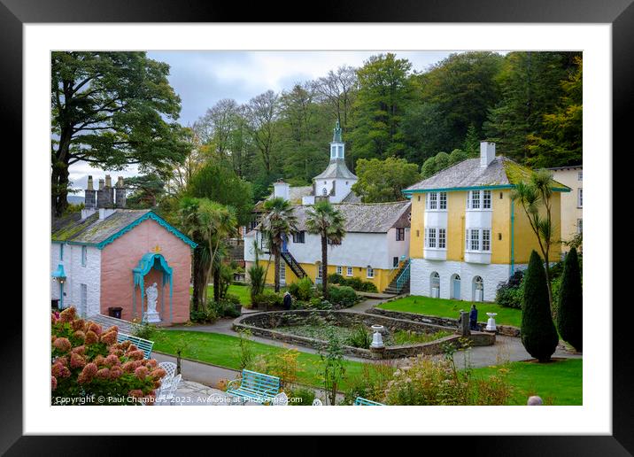 Portmerion Framed Mounted Print by Paul Chambers