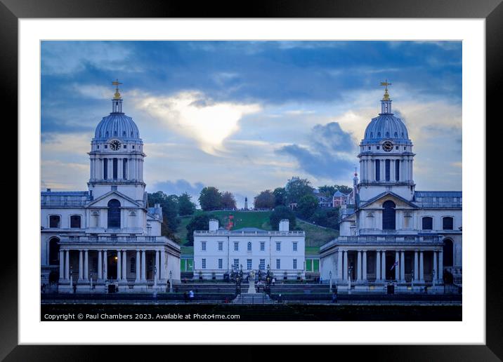 Greenwich University’s Queens House Framed Mounted Print by Paul Chambers