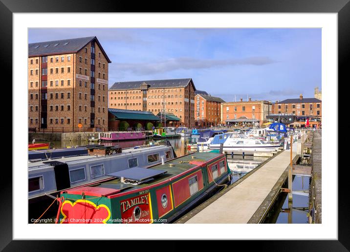 Tamiley in Gloucester Docks Framed Mounted Print by Paul Chambers