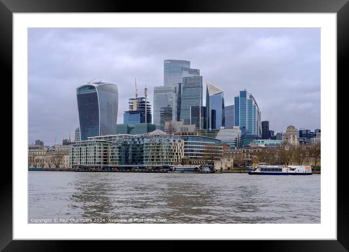 City Of London Framed Mounted Print by Paul Chambers