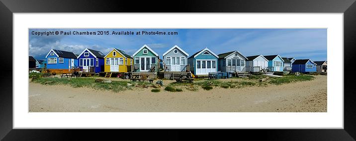 Colourful Beach Hideaways Framed Mounted Print by Paul Chambers
