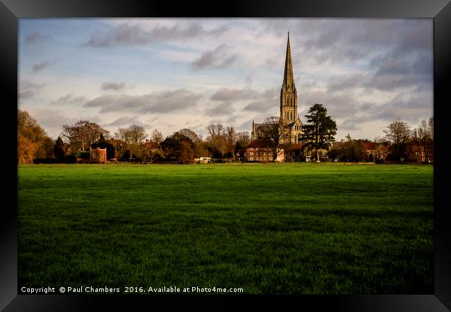 Salisbury Cathedral Framed Print by Paul Chambers