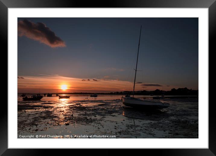 Christchurch Harbour Framed Mounted Print by Paul Chambers
