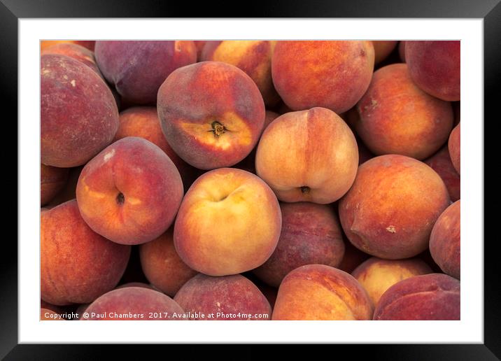 Peaches Framed Mounted Print by Paul Chambers