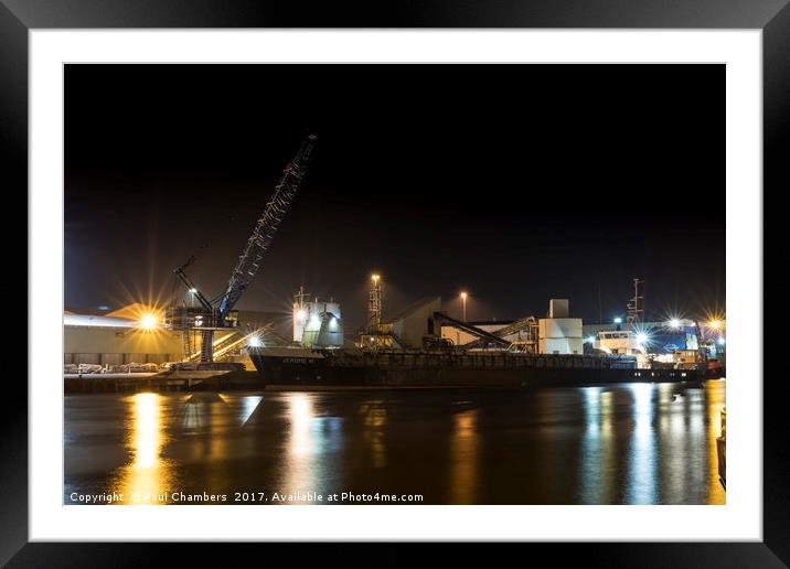 Poole Docks Framed Mounted Print by Paul Chambers