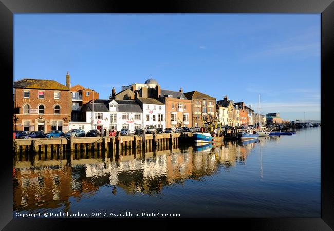 Beautiful Sunny Winters days In Weymouth Framed Print by Paul Chambers