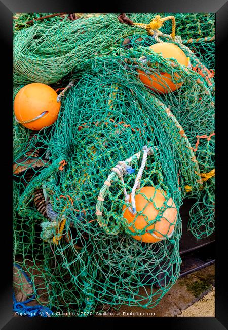 Fishing Nets Framed Print by Paul Chambers