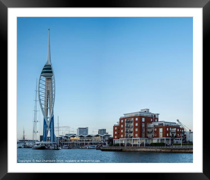 Portsmouth Harbour Framed Mounted Print by Paul Chambers