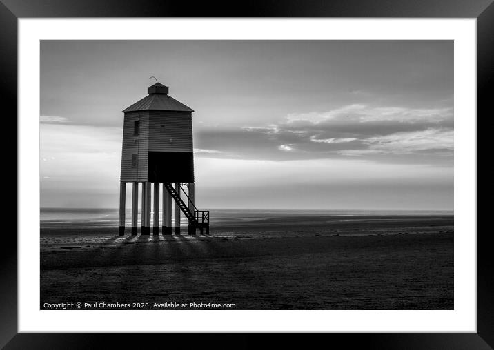 Burnham On Sea Lighthouse Framed Mounted Print by Paul Chambers