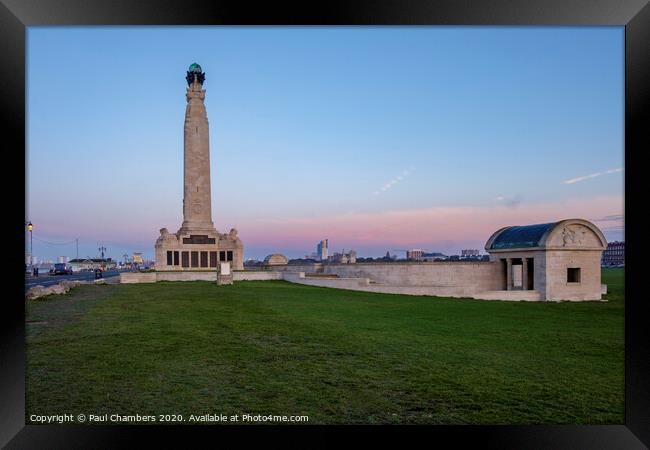 Portsmouth Naval Memorial Framed Print by Paul Chambers