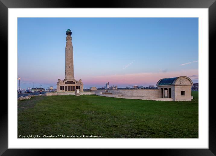 Portsmouth Naval Memorial Framed Mounted Print by Paul Chambers