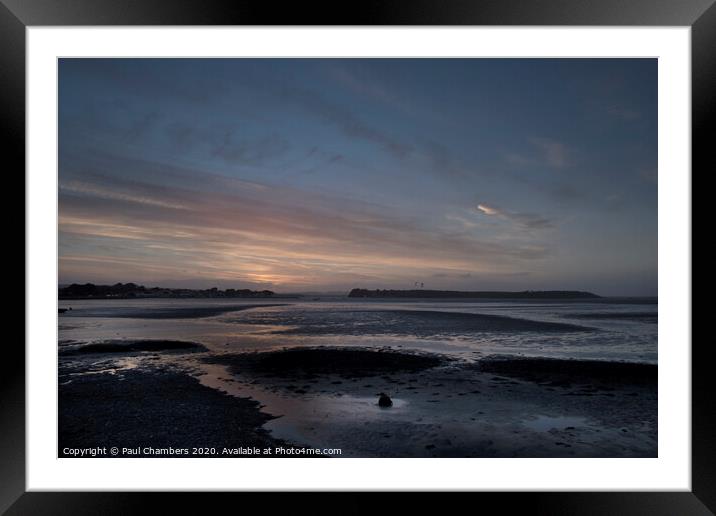 Sunset Poole Harbour Framed Mounted Print by Paul Chambers
