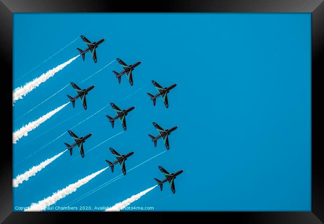 THE RED ARROWS Framed Print by Paul Chambers