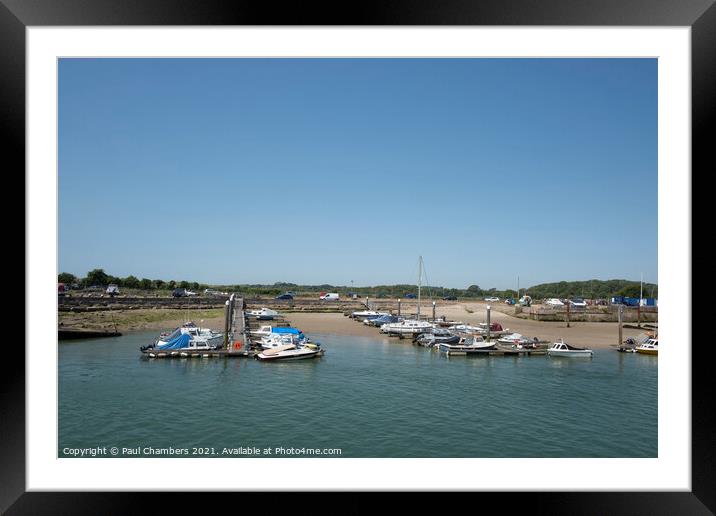 Littlehampton Marina with moored boats Framed Mounted Print by Paul Chambers