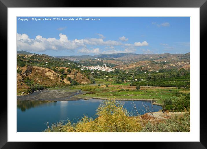  El Valle Lecrin Framed Mounted Print by lynette baker