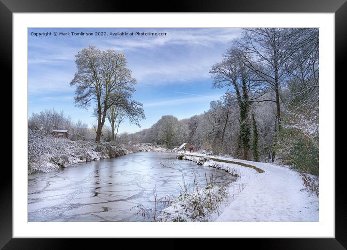 The Icy Millpond Framed Mounted Print by Mark Tomlinson