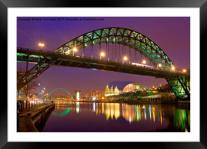  Tyne Bridge, Newcastle Framed Mounted Print by Mark Tomlinson