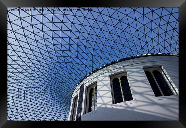  Great Court Roof Framed Print by Mark Tomlinson