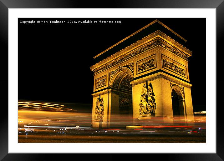 Arc Light Framed Mounted Print by Mark Tomlinson