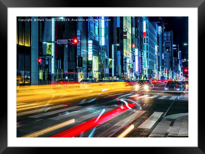 Tokyo Nights Framed Mounted Print by Mark Tomlinson